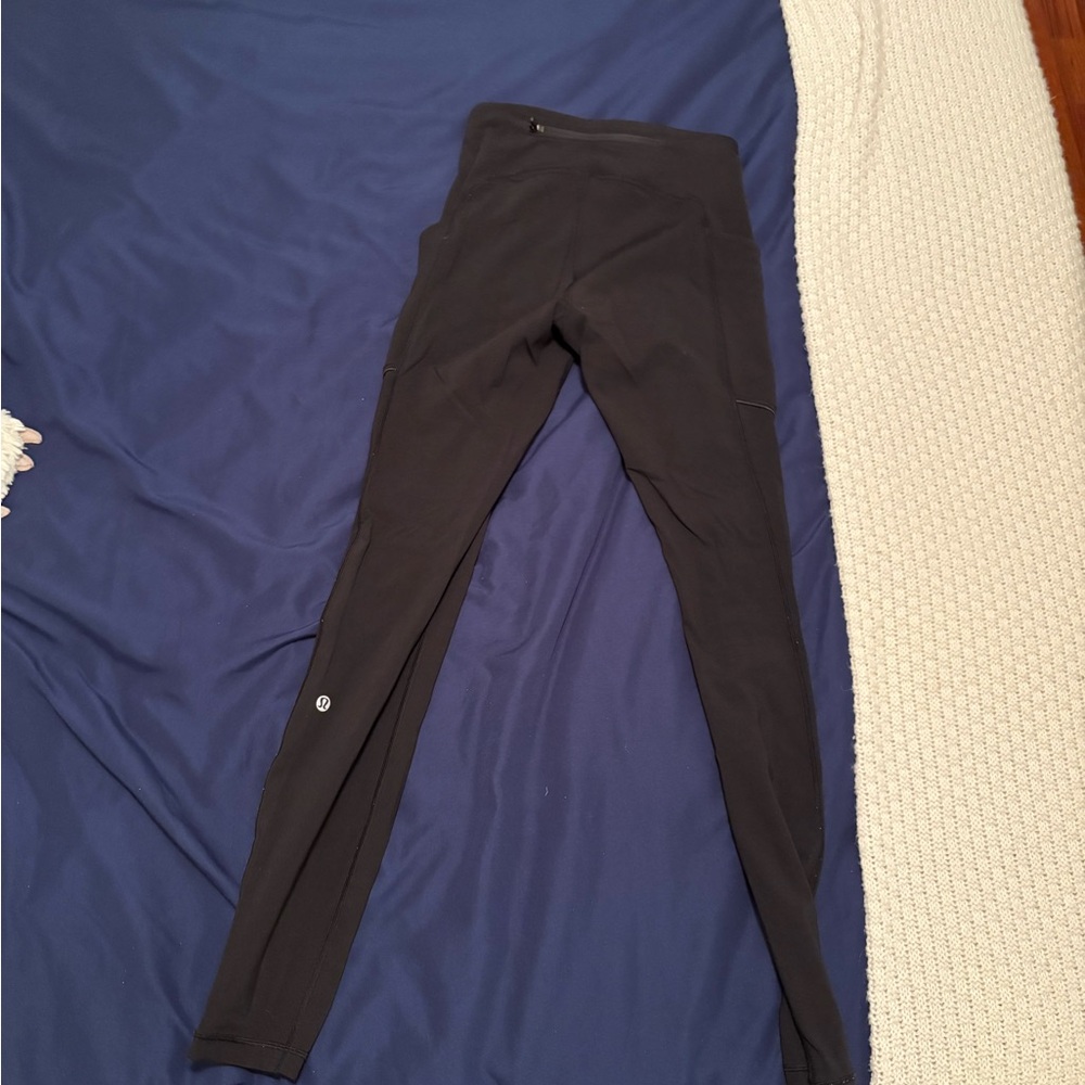 Lululemon Black Fast & Free Leggings s 2